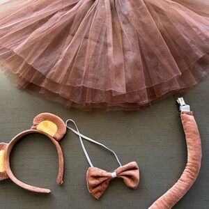 Brown Plush Monkey Ear Headband